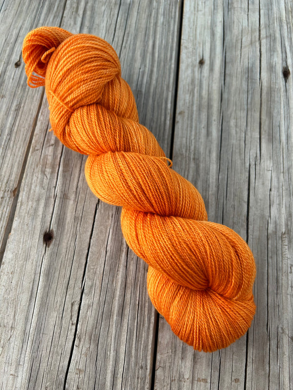 Orange, Silk Treasures Lace Yarn, Lusty Wench