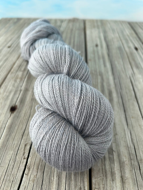 Silver Gray, Silk Treasures Lace Yarn, Pieces of Eight