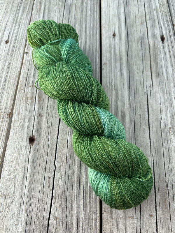 Light forest green teal, Silk Treasures Lace Yarn, Everglades Excursion