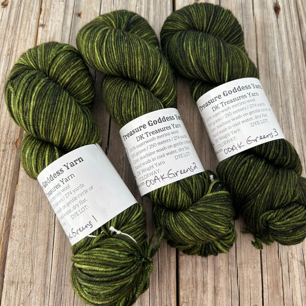 Greens, DK Treasures Yarn