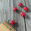 Polka Dot Origami Stitch Marker Set, Set of 5 knitting stitch markers