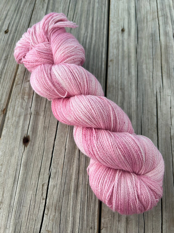 Pastel Pink, Silk Treasures Lace Yarn, Sirena