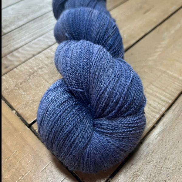 Navy Blue, Silk Treasures Lace Yarn, Fathoms Deep
