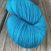 Mermaid's Curse, Turquoise Teal Sparkle Toes Sock Yarn