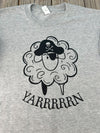 Pirate Sheep YARRRRRN Cotton Blend T-Shirt, Yarn Lover T-Shirt