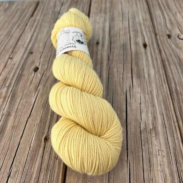 Marigolds, Yellow Natural Dyed, Organic Merino Sport Treasures Yarn