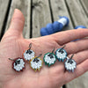 Rainbow Sparkle Pirate Sheep Stitch Markers, knitting stitch marker set