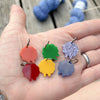 Rainbow Sparkle Pirate Sheep Stitch Markers, knitting stitch marker set