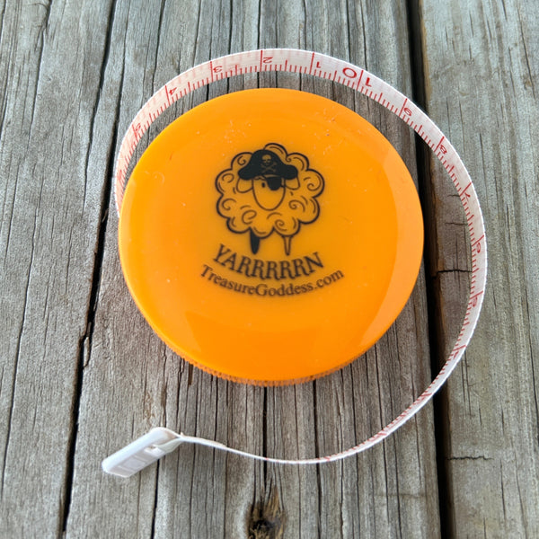 Orange Pirate Sheep Tape Measure